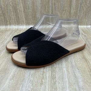 Cole Haan Ansley Slide Sandals Womens 9B Jute Grand 360‎ Slip On Woven Flats